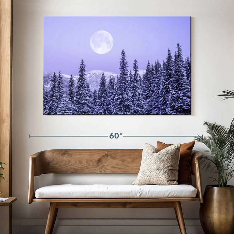 Winter Moonrise, 34" H x 51" W