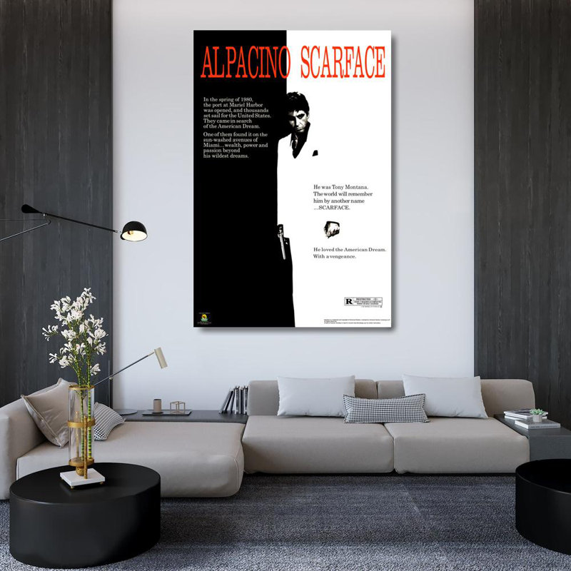 Scarface, 48" H x 32" W