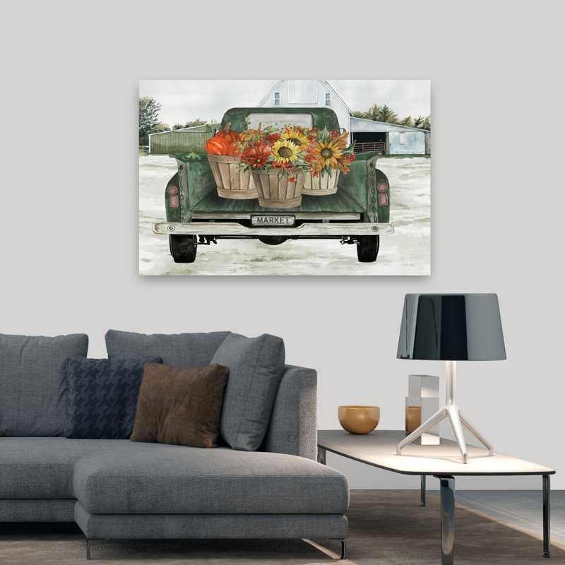 Art contemporain d'automne, H 32 po x l 48 po