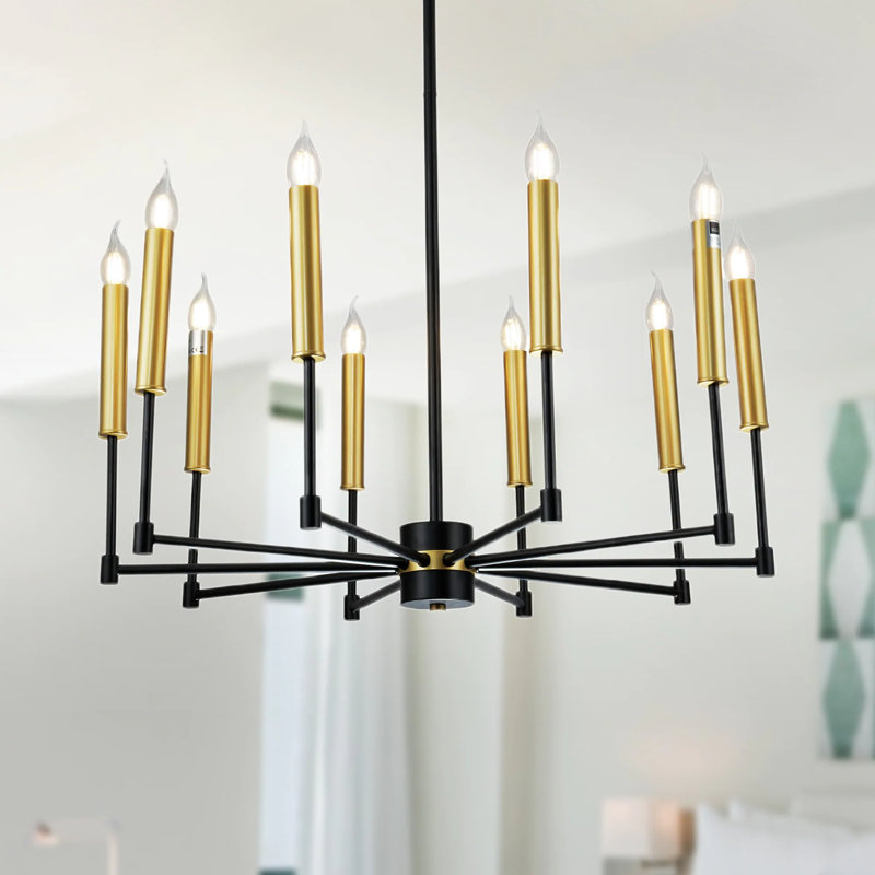 Lustre spectaculaire et unique à 10 lumières