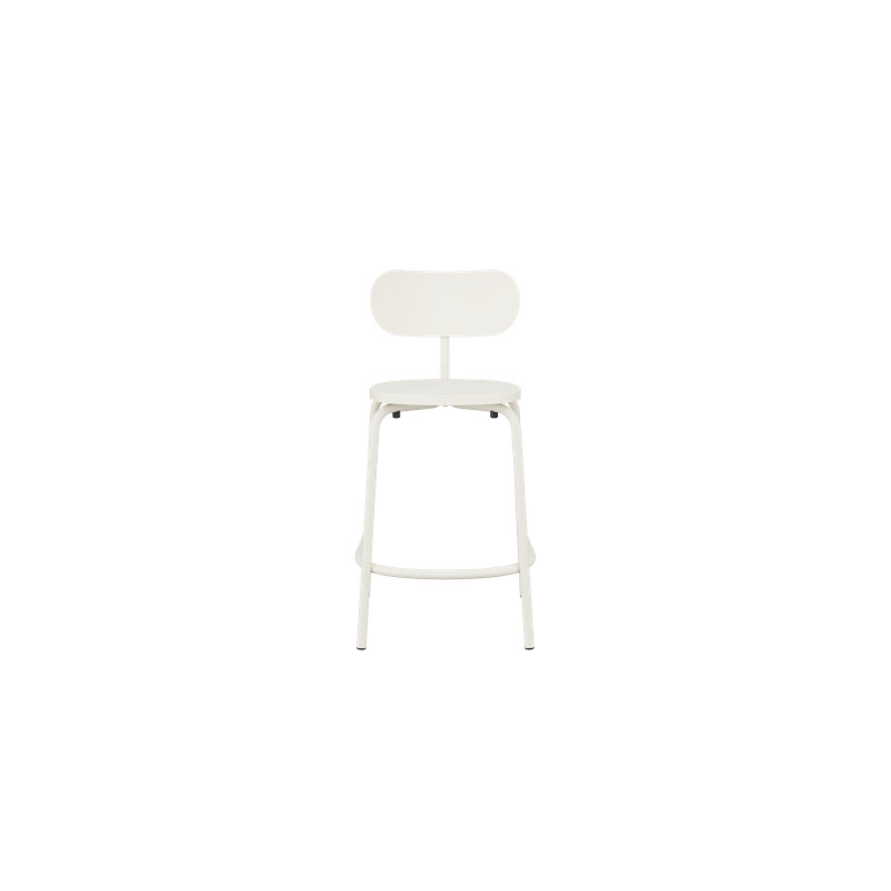 Tabouret de comptoir Kahmiah - noir graphite, Aluminium blanc, Counter Stool (26 Seat Height)