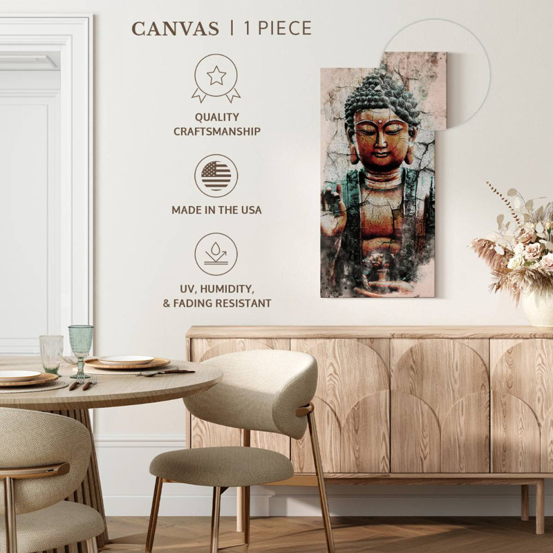Mystical Buddha, 54" H x 27" W