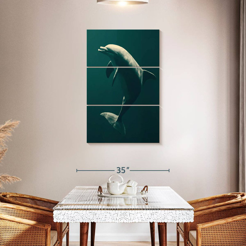 Brampt Underwater Dolphin, 23" H x 14" W