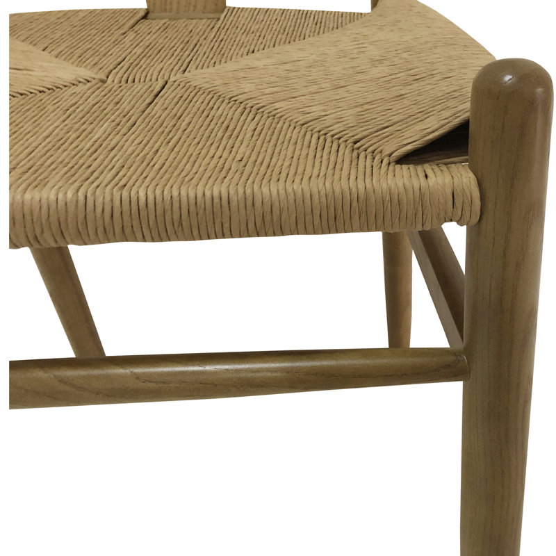 Chaise d'appoint en bois massif Albarado, Naturel