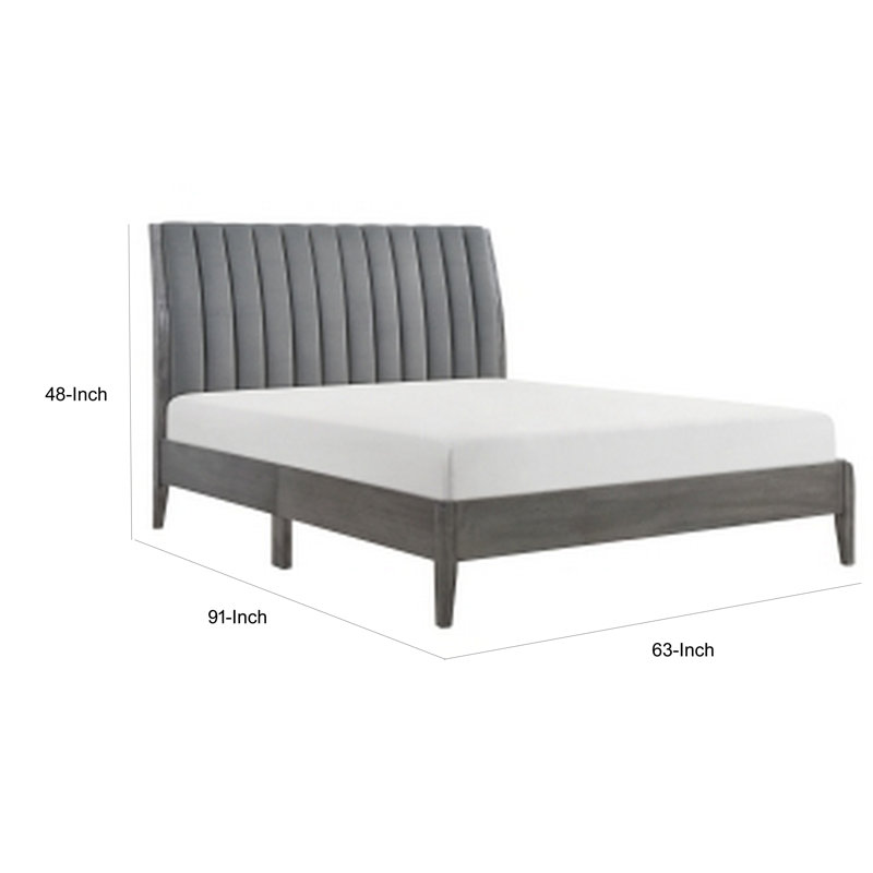 Lit plateforme tapissier Yanelis
