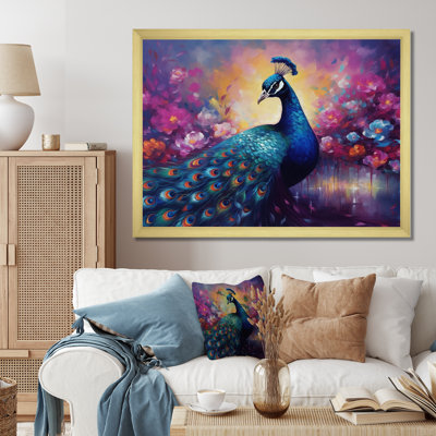 Vibrant Peacock II - Peacock Wall Art