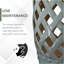 Tabouret de jardin en céramique 13 po x 18 po Outsunny