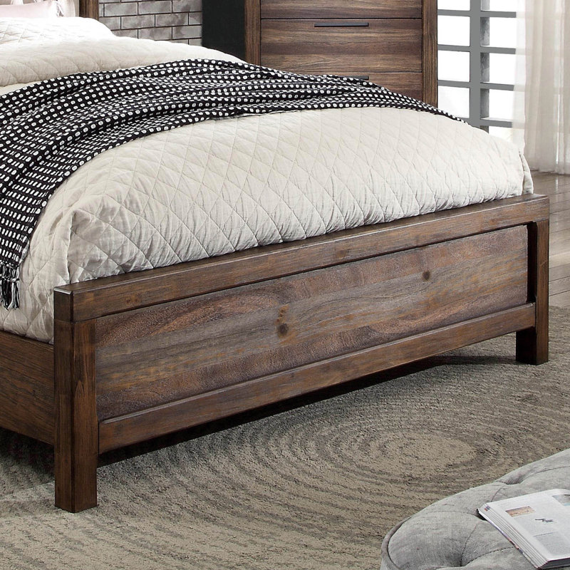 Desmoke Upholstered Wingback Bed, California King
