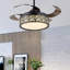 Ventilateur de plafond 42 po à 4 pales rétractables à DEL Geisi