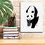 «Panda» par Pechane, art mural sur toile-1852557914