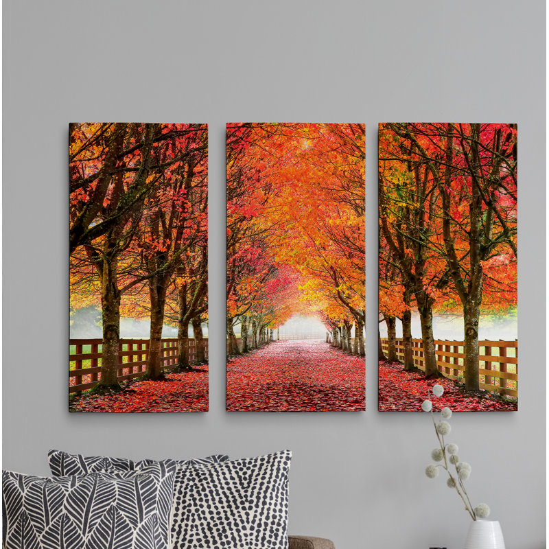 "North Bend", ensemble de 3 reproductions de photos sur toiles, H 24 po x l 36 po x P 1,5 po