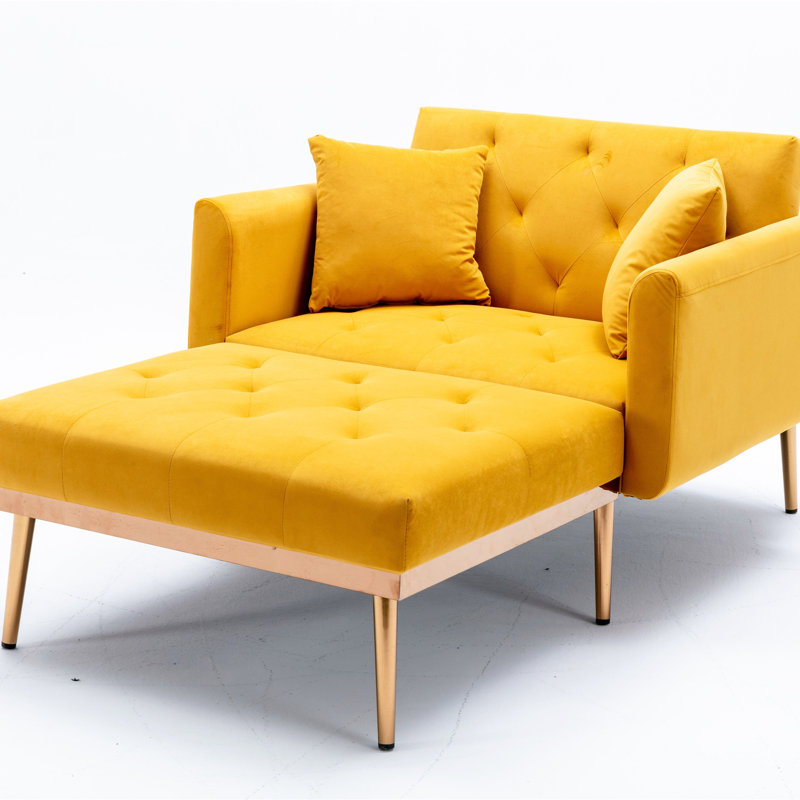 Gottman Upholstered Accent Chair, Mango Velvet
