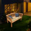 Banc de jardin et de patio en bois de teck Kanika
