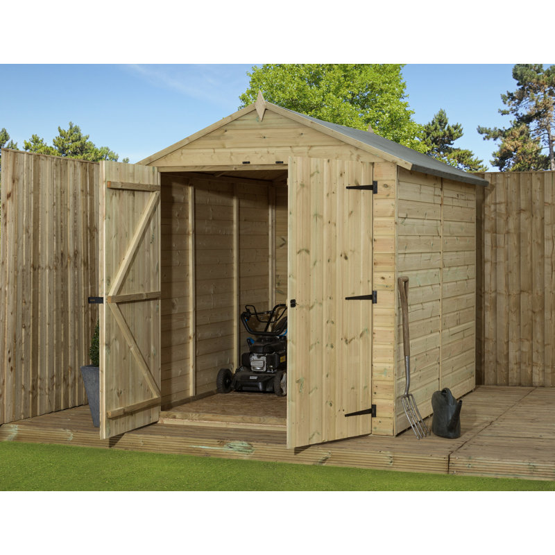 Premier Apex Shiplap Wooden Shed, 6ft. W x 12ft. D