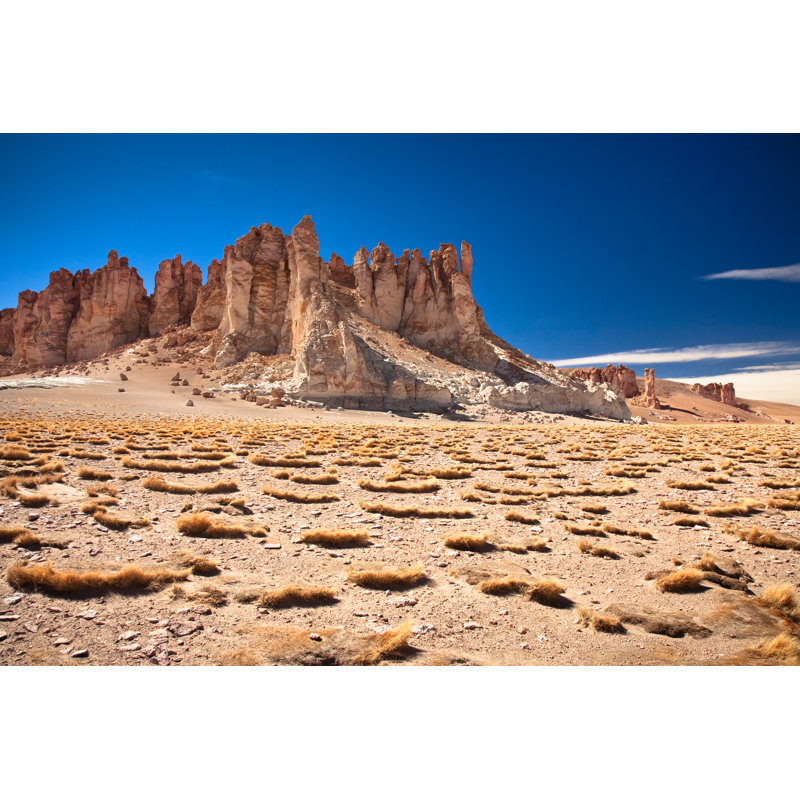 Rock Cathedrals In Salar De Tara, Chile - Wrapped Canvas Print, 20cm H x 30cm W x 3.8cm D