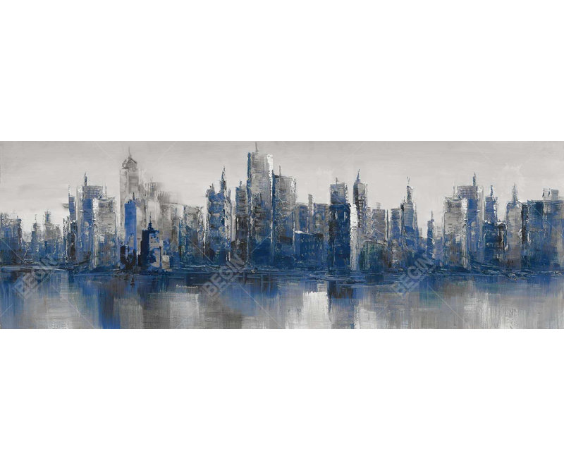 Melancholy City - Art industriel sur toile pour la décoration intérieure