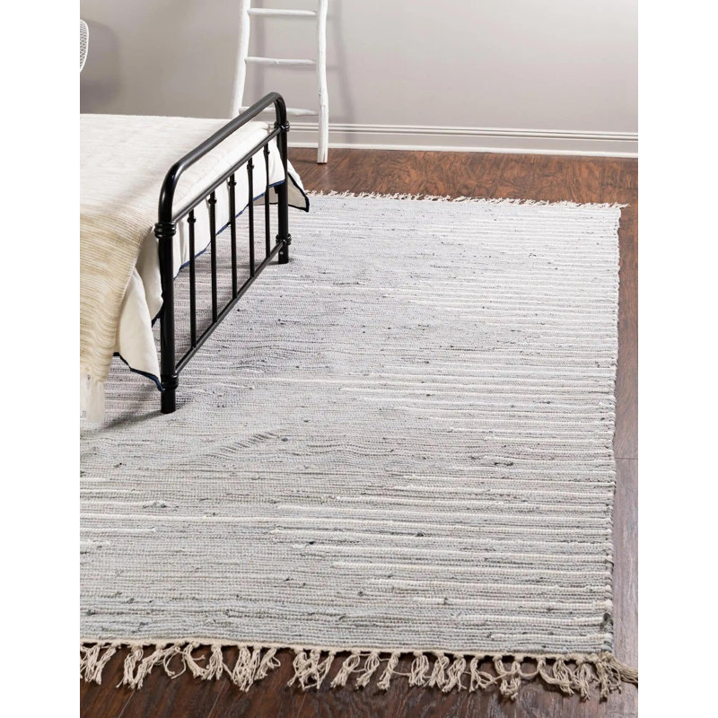 Cotton Geometric Indoor Rug, Rectangle 3'3" x 5'1"