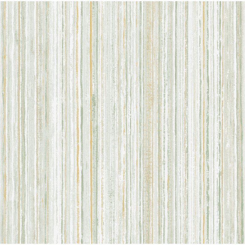  Rouleau de papier peint rayé L 33 pi x l 21 po, Bleu