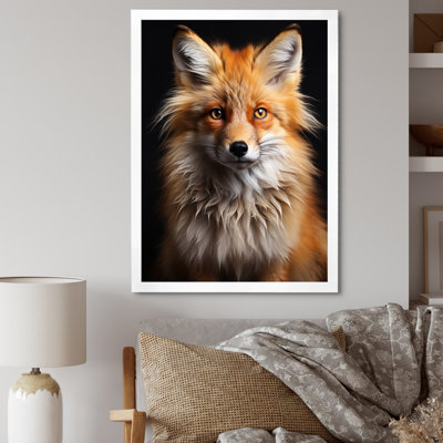 Orange Fox Guardian - Fox Wall Art