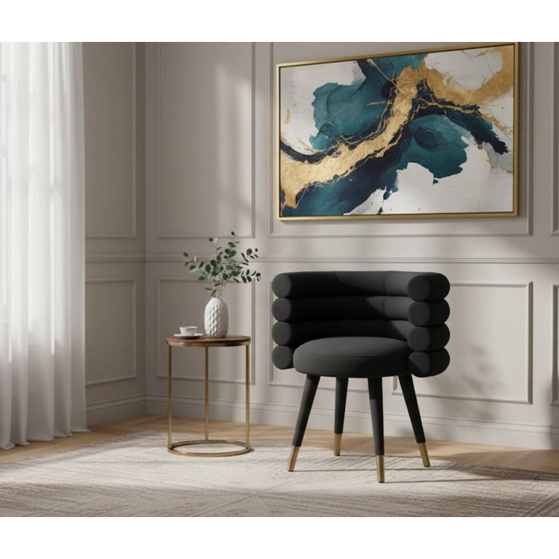 Chaise en velours Liam