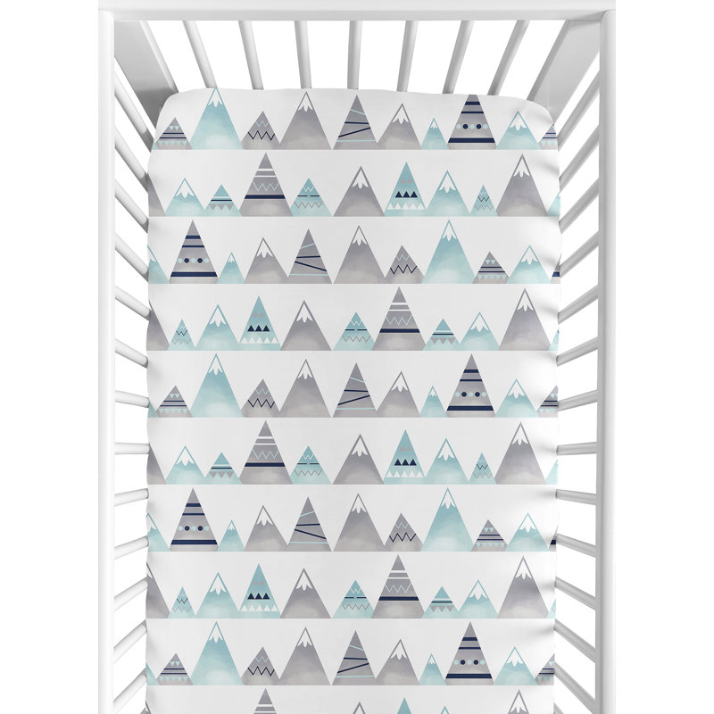 Drap-housse pour lit de bébé Mountains