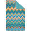 Tapis bleu / jaune rectangulaire en polyester tissé à la machine 3 pi 11 po x 5 pi 11 po Villalba