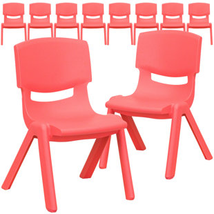 Demaio Goddard Plastic Stackable Preschool Chairs (Set of 10)