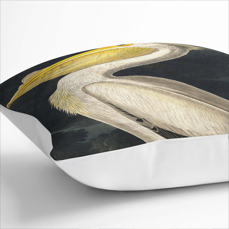 Square Cushion, 40cm H x 40cm W x 15cm D, White