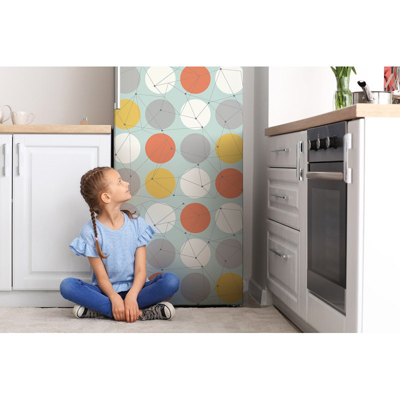 Abstract Non-Wall Damaging Door Decal