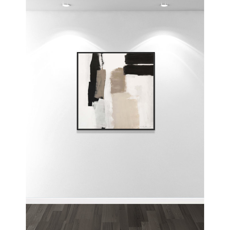 Earth Scapes II-A Print by Casa Fine Arts, 37.5" H x 37.5" W x 2" D, Black Floater Framed