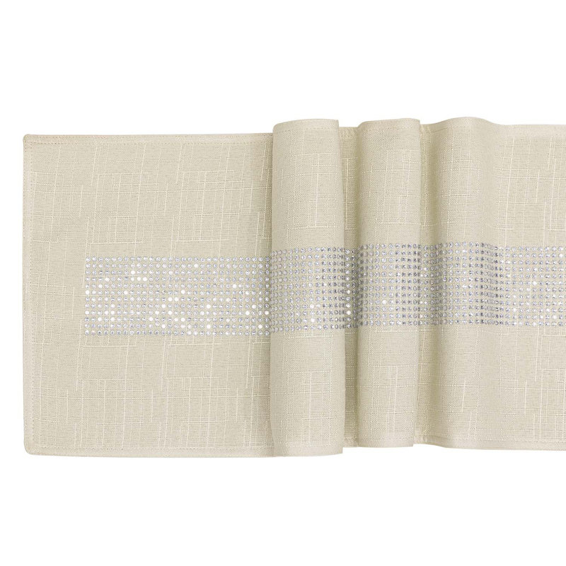 Anelka Table Runner, Linen, 90" x 13"