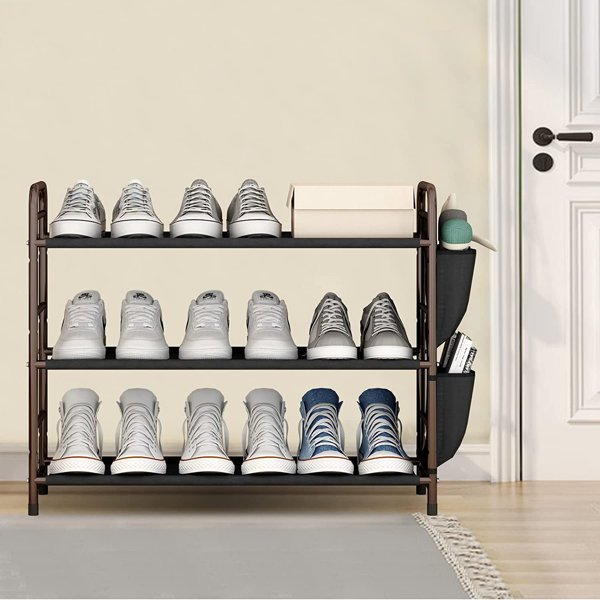 3-Tier 12 Pair Shoe Rack Rebrilliant Finish: Bronze