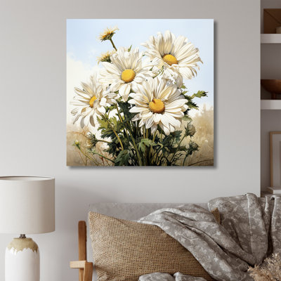 Fleurs blanches dans une forêt - marguerite blanche