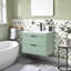 Meuble-lavabo simple mural 24 po avec plateau en céramique