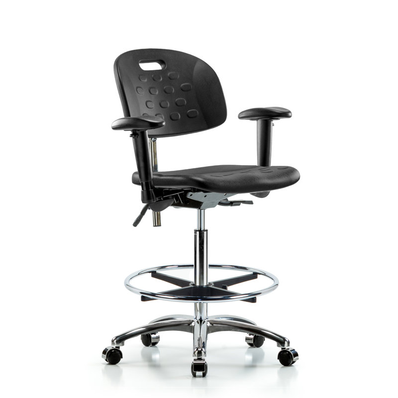 Fauteuil de salle blanche en polyuréthane Newport, Noir