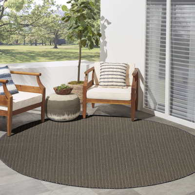 Remmie Charcoal Modern Indoor/Outdoor Rug