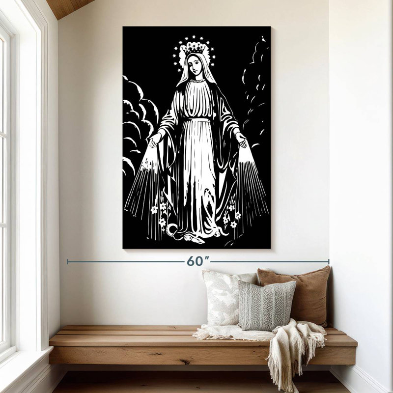 Adella Blessed Mother Mary, 51" H x 34" W