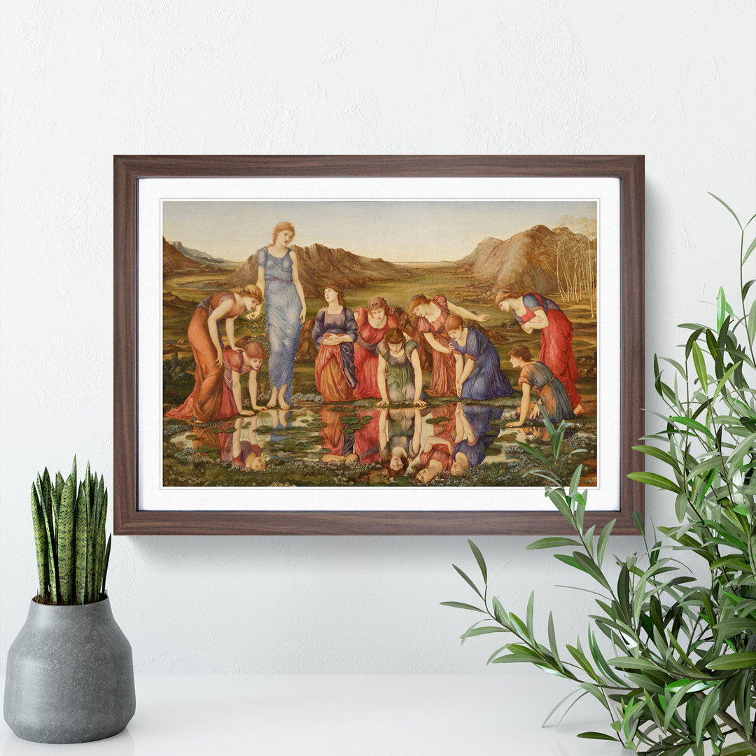 The Mirror of Venus by Edward Burne-Jones - Picture Frame Painting