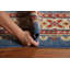 Tapis unique en laine bleu 6 pi 7 po x 10 pi 0 po New Age