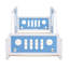 Lit plateforme simple en forme de voiture avec roues-1846532747-1846532746
