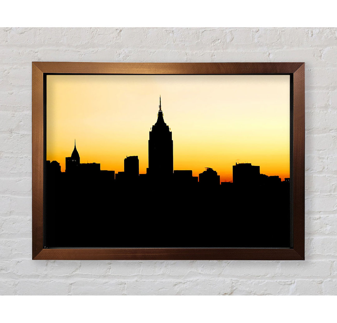 Empire State Building im goldenen Sonnenlicht - Druck