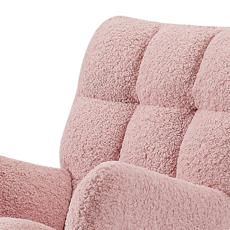 Comfy Upholstered Lounge Chair With High Backrest