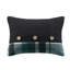 Édredon 9 pièces en microfibre avec motif écossais bleu sarcelle / noir, y compris tous les draps et édredon lavable à la machine, drap assorti, -