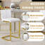 Tabouret de comptoir rembourré Antigone de 25 po avec structure en métal-771536685-771536680