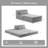 Compression Mahjong Sofa,Convertible Floor Sofa Bed,DIY Boneless Modular Sectional Sofa,No Assembly Required,Circle Fleece Fabric,Oversized Single Seater With 1 Pillow And 1 Ottoman,Light-Grey-261485223