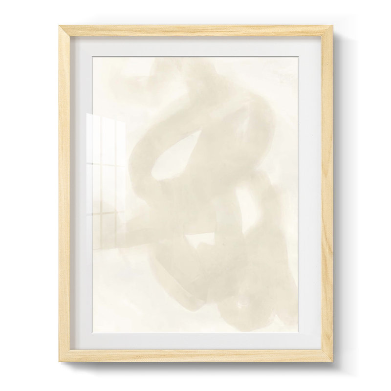 «Lattice Luster III», reproduction encadrée, Blanc, Papier avec cadre naturel