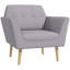Fauteuil capitonné large de 28,3 po Kwentin