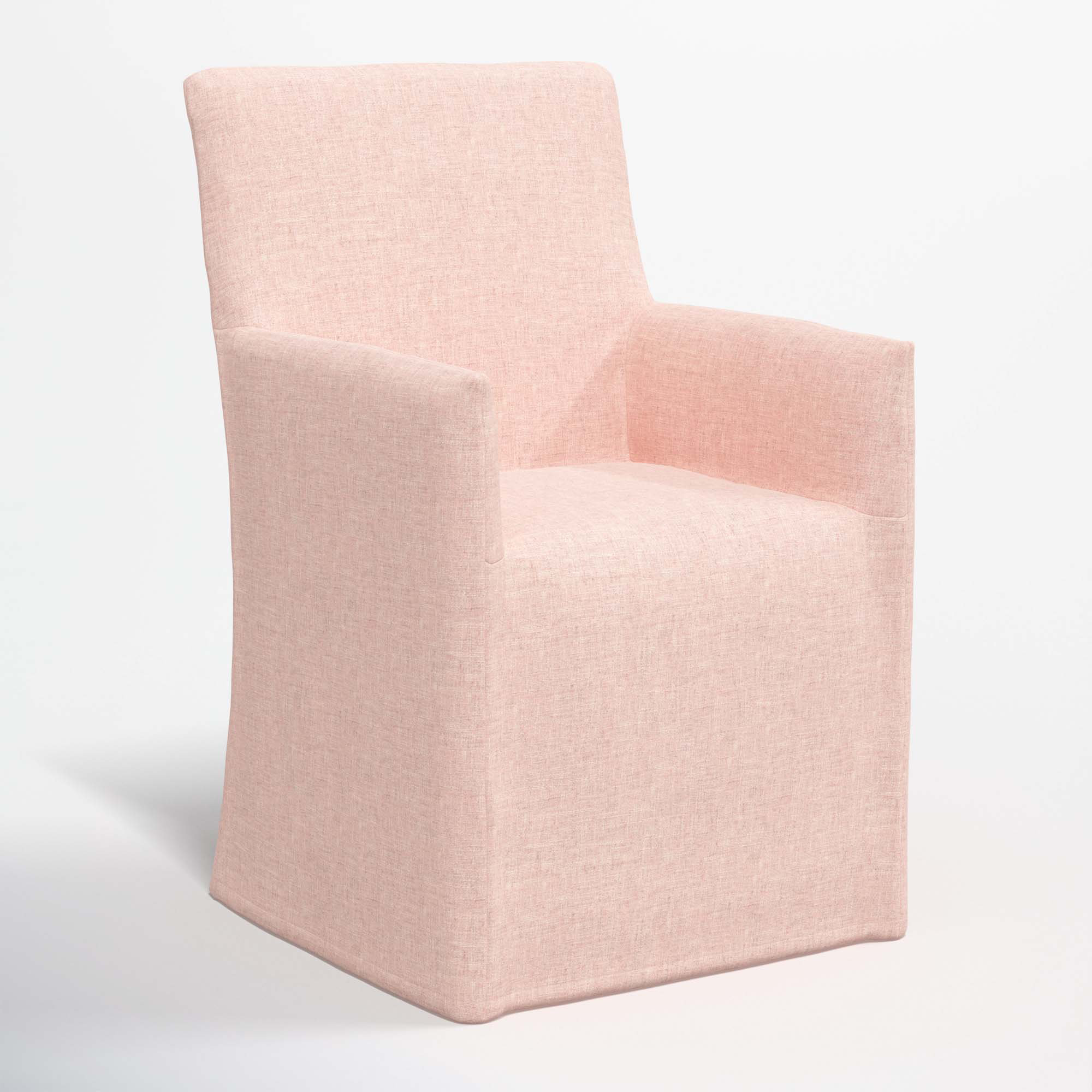 Ivanka Dining Chair, Zuma Rosequartz Textured Linen