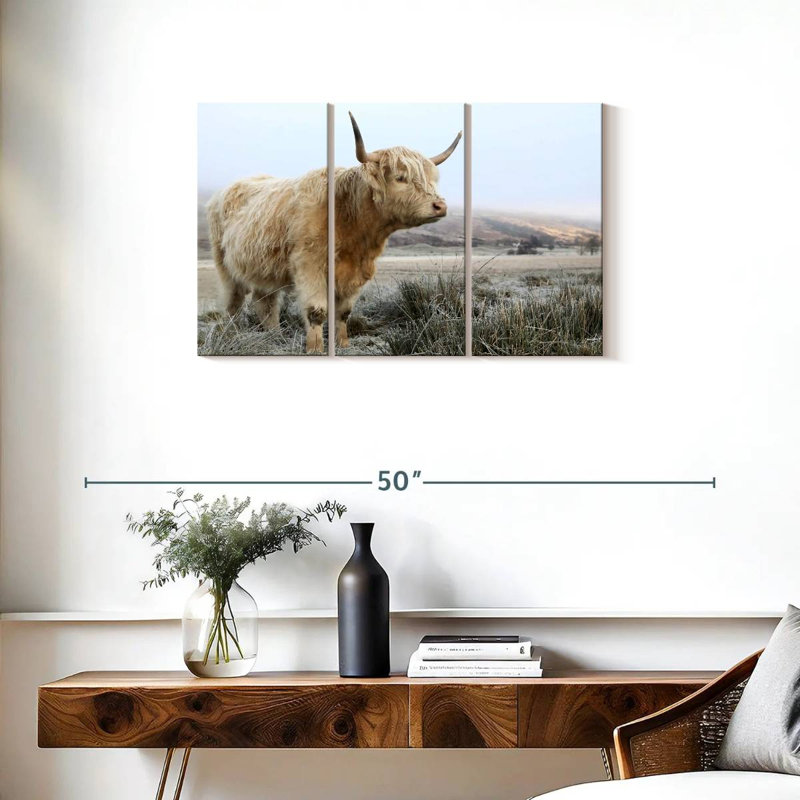 Vache sauvage sauvage des Highlands, H 20 po x l 33 po