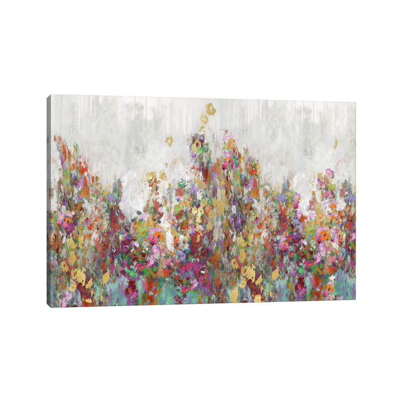 «Blooming» par Nikki Robbins, reproduction d'art sur toile tendue, H 40 po x l 60 po x 1,5 po